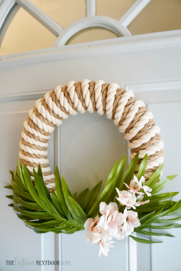 DIY Coastal Wreath 10 Coastal Rope Wreath DIY