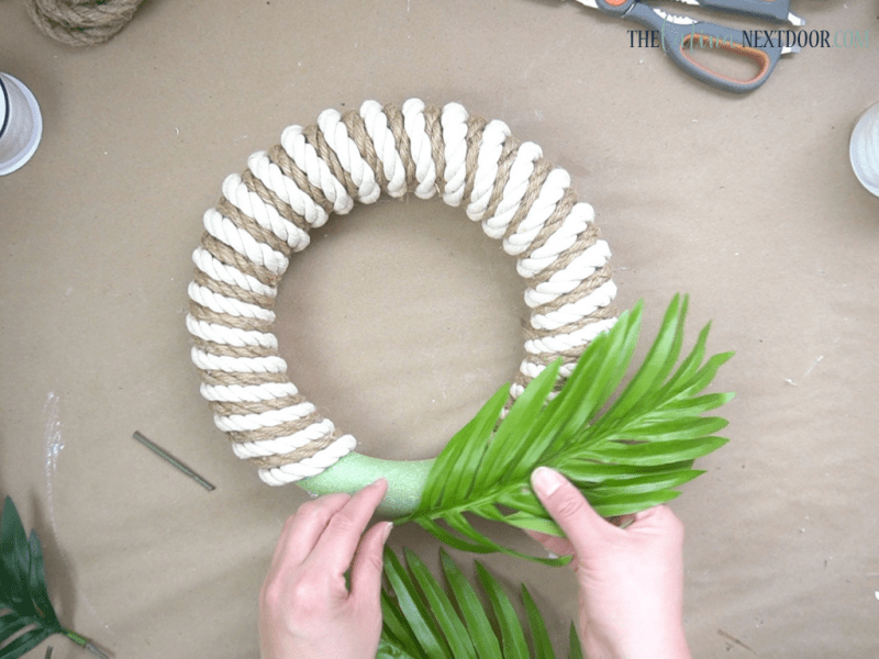 DIY Coastal Wreath 5 Coastal Rope Wreath DIY