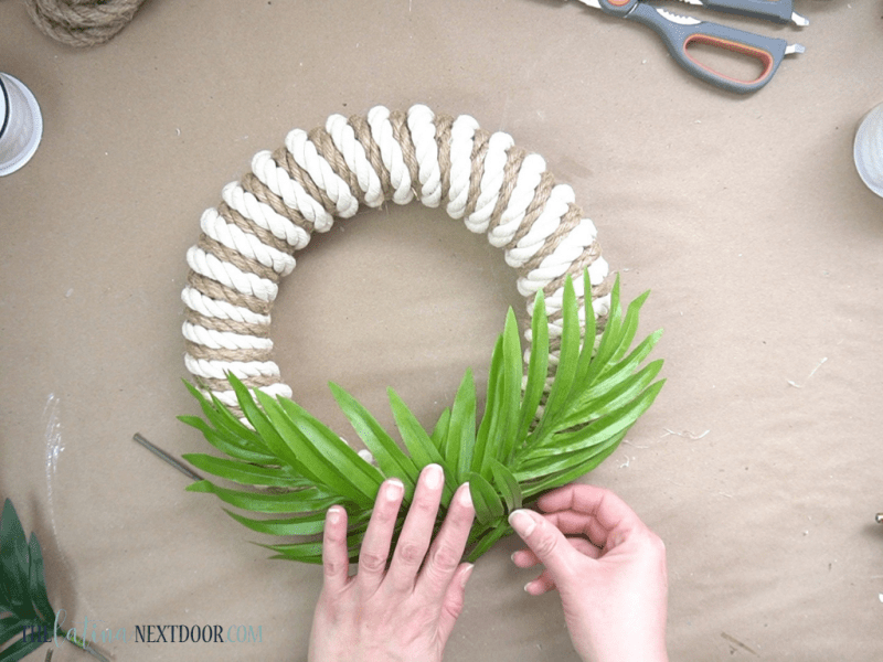 DIY Coastal Wreath 6 Coastal Rope Wreath DIY