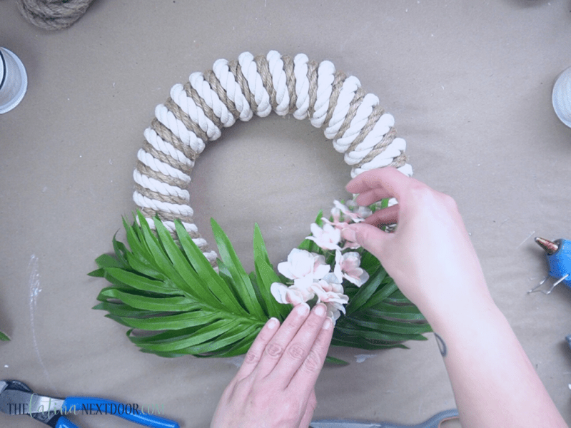 DIY Coastal Wreath 7 Coastal Rope Wreath DIY