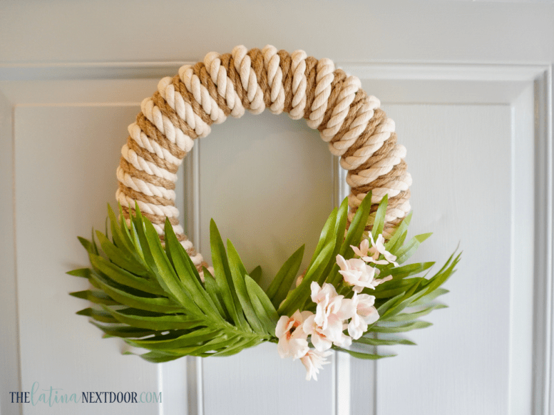 DIY Coastal Wreath 8 Coastal Rope Wreath DIY