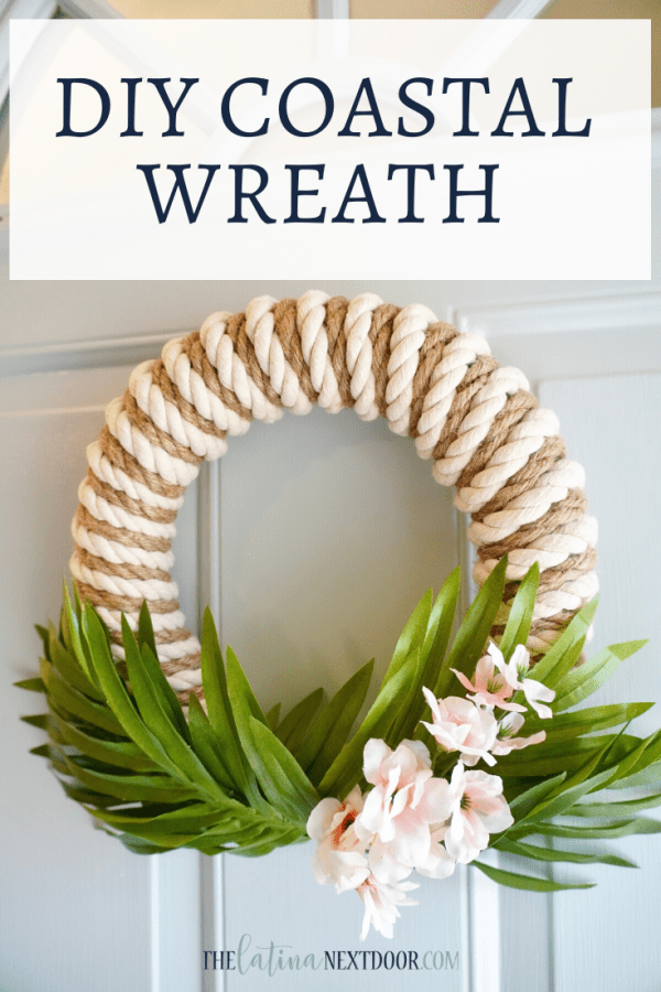 DIY Coastal Wreath Coastal Rope Wreath DIY