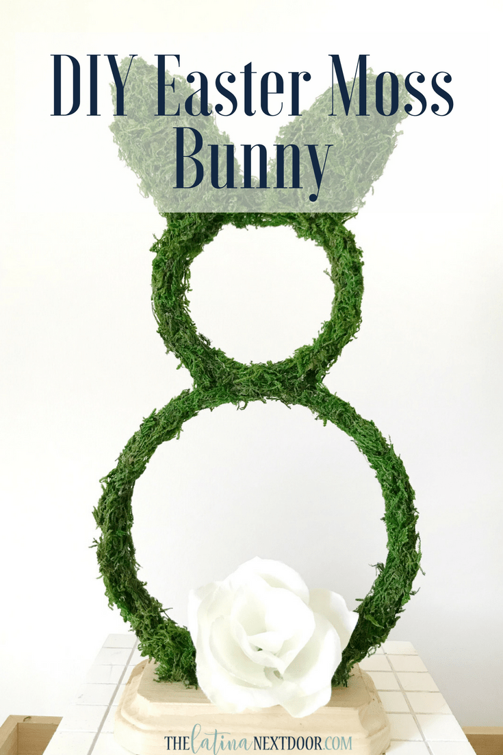 DIY Easter Moss Bunny