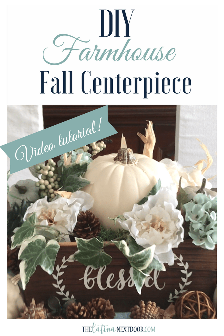 DIY Farmhouse Fall Centerpiece