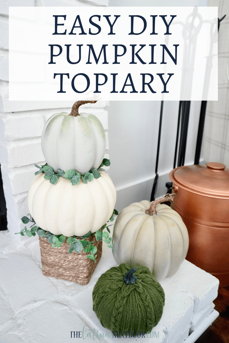 DIY Pumpkin Topiary