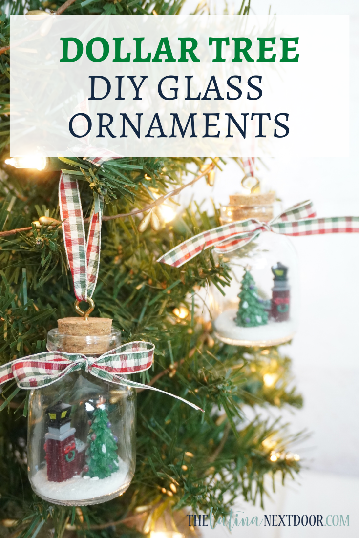 DIY Dollar Tree Glass Ornaments